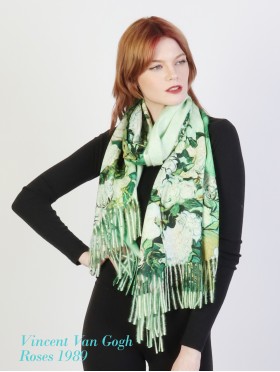 Roses Oil Painting Fashion Scarf